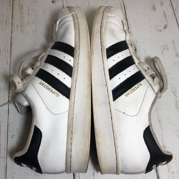 Adidas Superstar White Black Stripe Sneaker - Picture 4 of 7